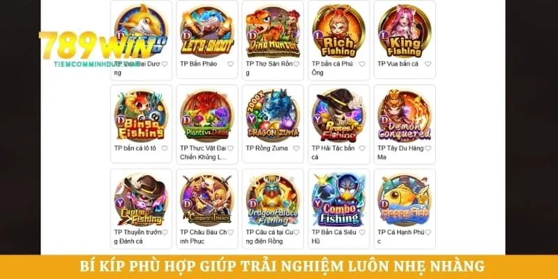 Bí kíp phù hợp giúp trải nghiệm luôn nhẹ nhàng