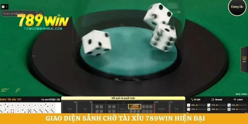 Giao diện sảnh chờ Tài xỉu 789WIN hiện đại
