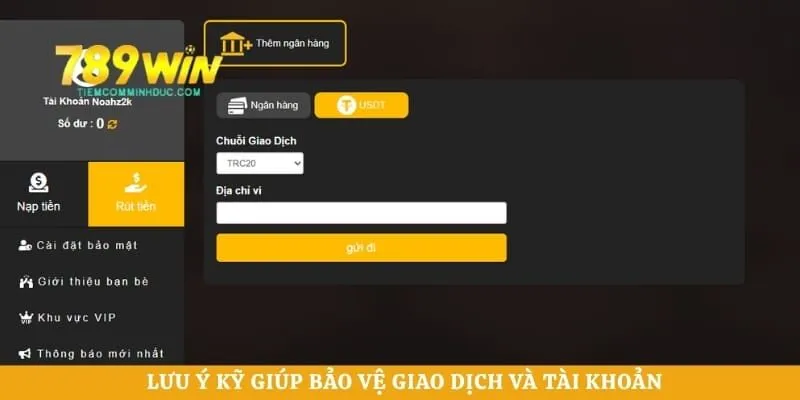 Lưu ý kỹ giúp bảo vệ giao dịch và tài khoản