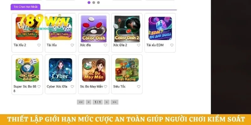 Thiết lập giới hạn mức cược an toàn giúp người chơi kiểm soát nguồn vốn hiệu quả